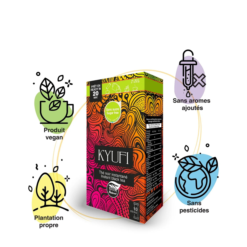 KYUFI Instant Black Tea - Sugar Free